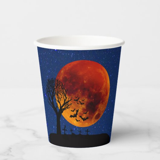 Harvest Moon Halloween Pappbecher (Vorderseite)