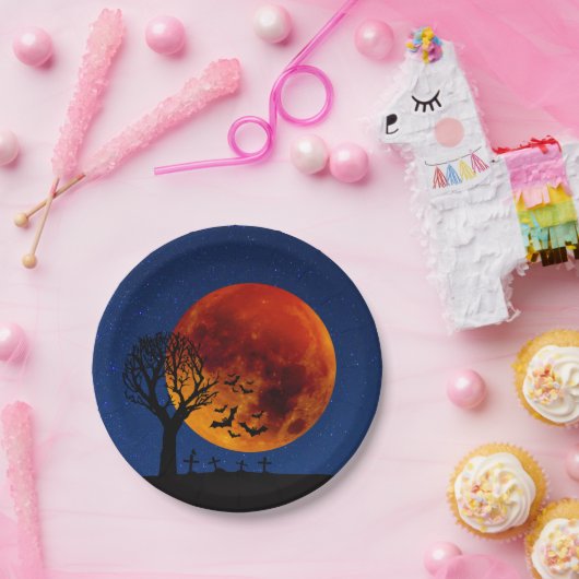 Harvest Moon Halloween Pappteller (Party)