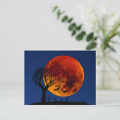 Harvest Moon Halloween Postkarte (Stehend Vorderseite)