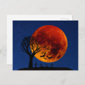 Harvest Moon Halloween Postkarte (Vorne/Hinten)