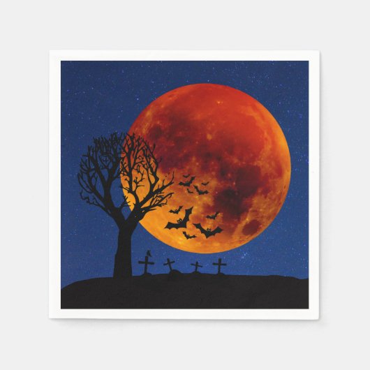 Harvest Moon Halloween Serviette (Vorderseite)