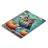 Harvest Moon Magic Owl und Pumpkin Halloween Notizblock (Linke Seite)