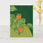 Harvest Moon Persimmons Karte (Gelbe Blume)