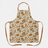 Harvest Orange Pumpkins Garden Thanksgiving Schürze (Vorderseite)