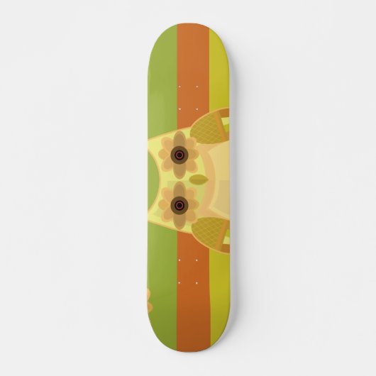 Harvest Owl - Gelb Skateboard (Vorne)