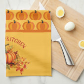 Harvest Pumpkin Patch Geschirrtuch (Viertel Falte)