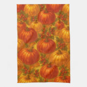 Harvest Pumpkin Pattern - Herbst Erntedank Geschirrtuch (Vertikal)
