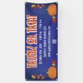 Harvest Pumpkin QR Code Trunk oder Leckerei Banner (Vertikal)