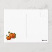 Harvest Pumpkin Thanksgiving Postcard Postkarte (Rückseite)