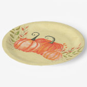 Harvest Pumpkin Trio Pappteller (Schrägansicht)