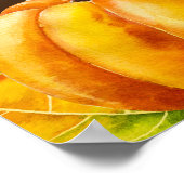 Harvest Pumpkins, Blätter und Foliage Dankbar Poster (Ecke)