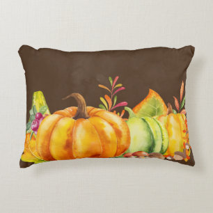 Harvest Pumpkins, Blätter und Folien Dekokissen