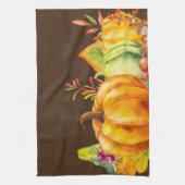 Harvest Pumpkins, Blätter und Folien Geschirrtuch (Vertikal)