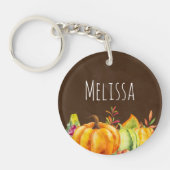 Harvest Pumpkins, Blätter und Folien Schlüsselanhänger (Vorderseite)