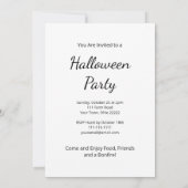 Harvest Pumpkins Folk Art Halloween-Party Einladung (Rückseite)