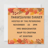 HARVEST SESSJAR ERNTEDANK INVITATION CARD EINLADUNG (Rückseite)