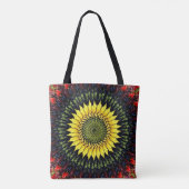 Harvest Sunflower Tote Bag Tasche (Rückseite)