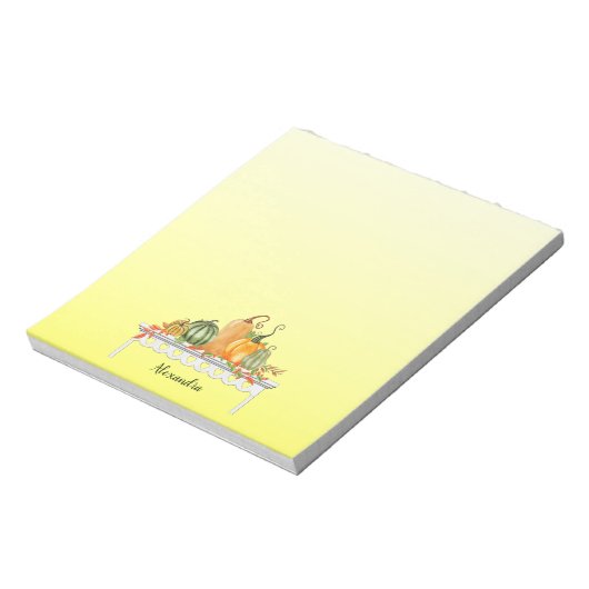 Harvest Table Blessings Notepad Notizblock (Rotiert)