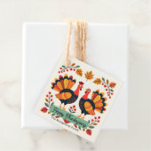 Harvest Turkey Folk Erntedank Party Geschenkanhänger (Beispiel)