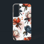 Harvest Wreath Samsung Galaxy Hülle<br><div class="desc">Tiefe Orangen und Blues der Marine bilden einen glühenden kreisförmigen Kranz von Blumen.</div>