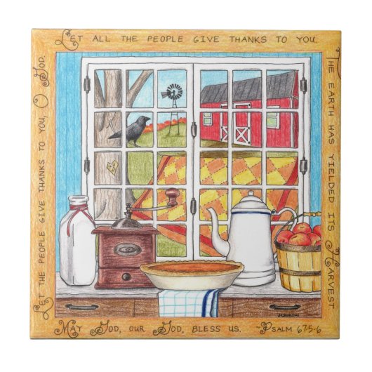 Harvest Zuhause Inspirational Tile Fliese (Vorderseite)