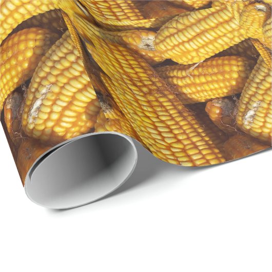 Harvested Field Corn on Cobs Geschenkpapier (Rolleneckpunkt)