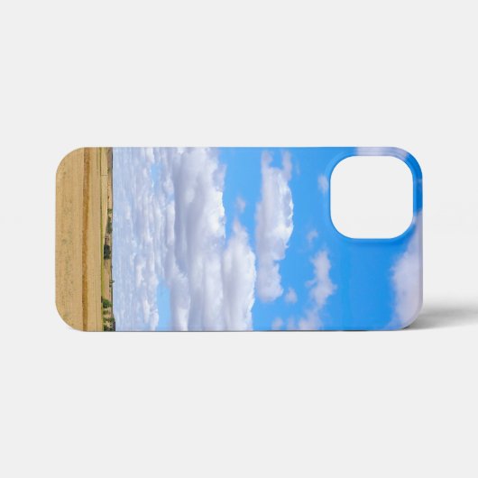 Harvested wheat fields iPhone hülle (Rückseite (Horizontal))