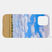 Harvested wheat fields iPhone hülle (Rückseite (Horizontal))