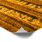 Harvester-Maschine im Feld. Harfen kombinieren Poster (Ecke)