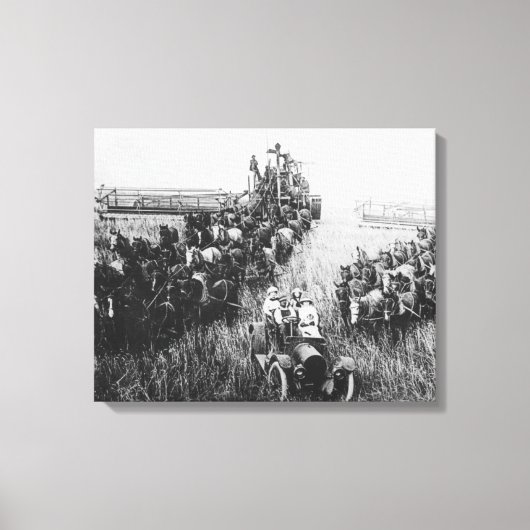 Harvester Scene kombinieren Leinwanddruck (Vorderseite)