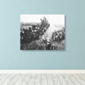 Harvester Scene kombinieren Leinwanddruck (Insitu (Holzboden))