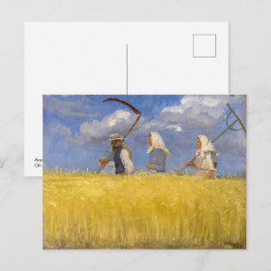 Harvesters Anna Ancher Postkarte
