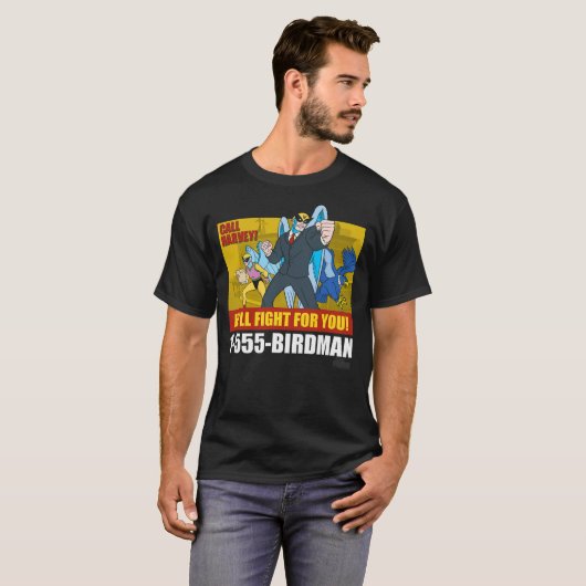 Harvey Birdman, Attorney at Law Birdman Ad T-Shirt (Vorne ganz)