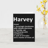 Harvey Definition Personalisiert Name Funny Birthd Karte (Gelbe Blume)