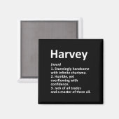 Harvey Definition Personalisiert Name Funny Birthd Magnet (Vorderseite/Rückseite)