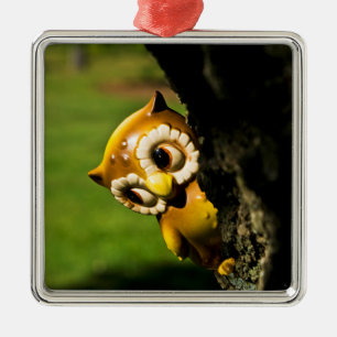 Harvey die Eule II Silbernes Ornament
