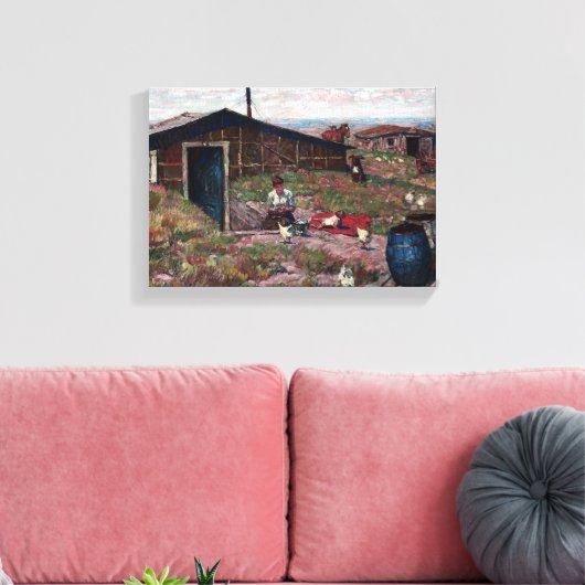 Harvey Dunn - Zuhause Leinwanddruck (Insitu (Wohnzimmer))