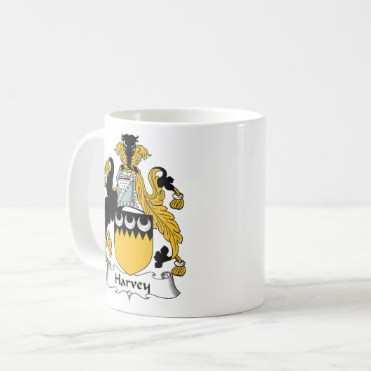 Harvey Familienwappen Kaffeetasse (Vorderseite Links)
