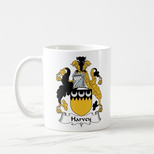 Harvey Familienwappen Kaffeetasse (Links)