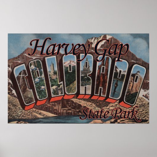Harvey Gap Staat Park, Colorado Poster (Vorne)