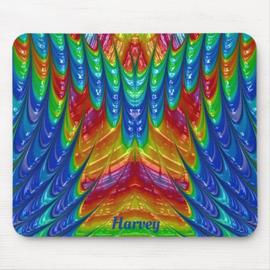 HARVEY ~ Hübsches 3D-Muster ~ Personalisiert Mousepad (Vorne)