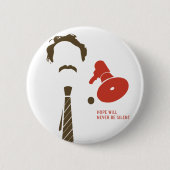 Harvey Milk Button mit Bullhorn (Vorderseite)