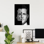 Harvey Specter Quotes Poster (Heimbüro)