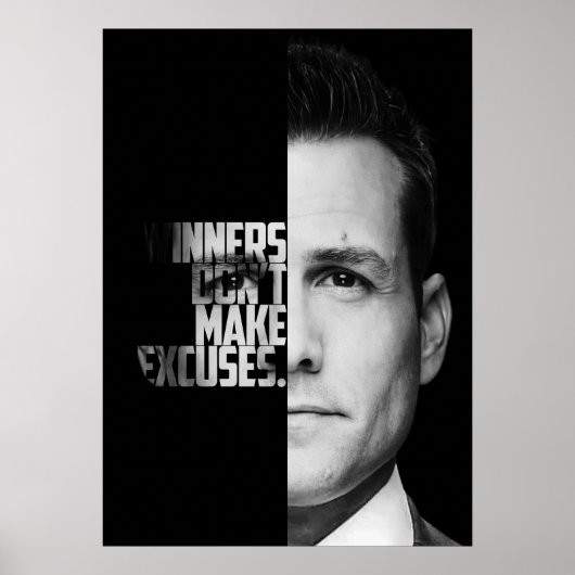 Harvey Specter Quotes Poster (Vorne)