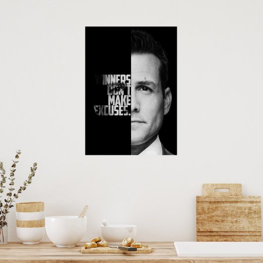 Harvey Specter Quotes Poster (Küche)