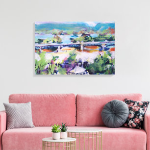 Harvey Taylor Bridge  / Künstler Larry Lerew Leinwanddruck