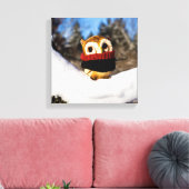 Harvey the Owl IV Leinwanddruck (Insitu (Wohnzimmer))
