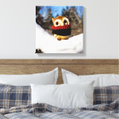 Harvey the Owl IV Leinwanddruck (Insitu (Schlafzimmer))