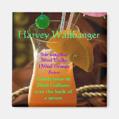 Harvey Wallbanger Cocktail Magnet (Vorne)