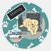 Harvey's sticker page (Vorderseite)